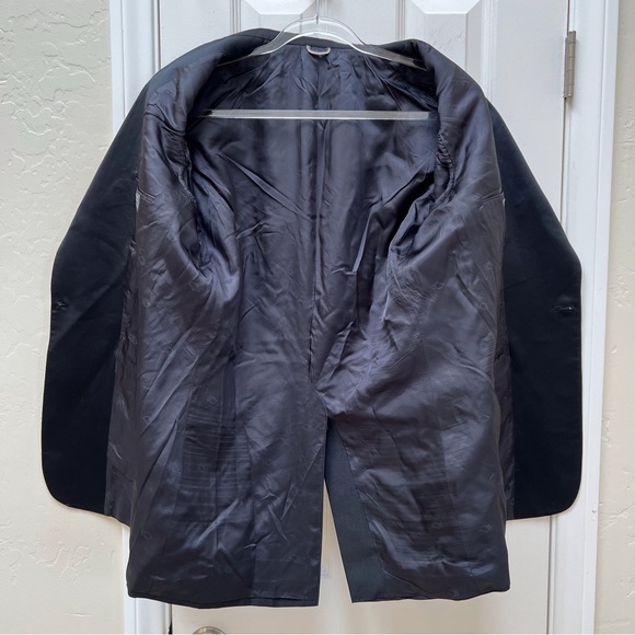 Dior Tuxedo Jacket Satin Lapels Made in USA Prom Wedding Party Formal Gala - Picture 5 of 14